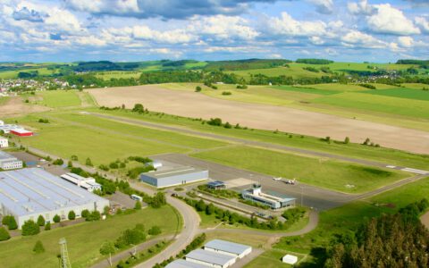 Flugplatz von oben