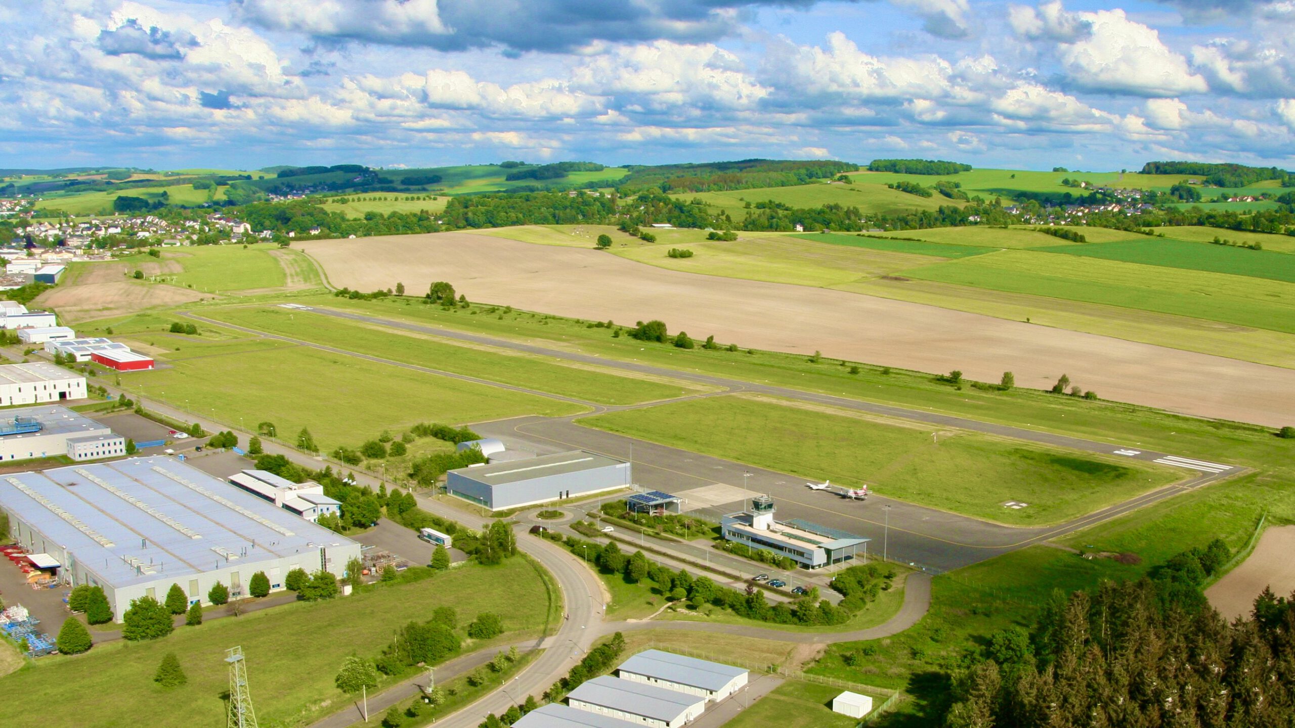 Flugplatz von oben